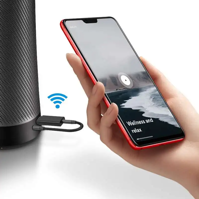 HOT 5.0 Receiver RCA USB AUX 3.5mm Jack Stereo Wireless Audio Adapter with Mic for Speaker Headphones Car Transmitter