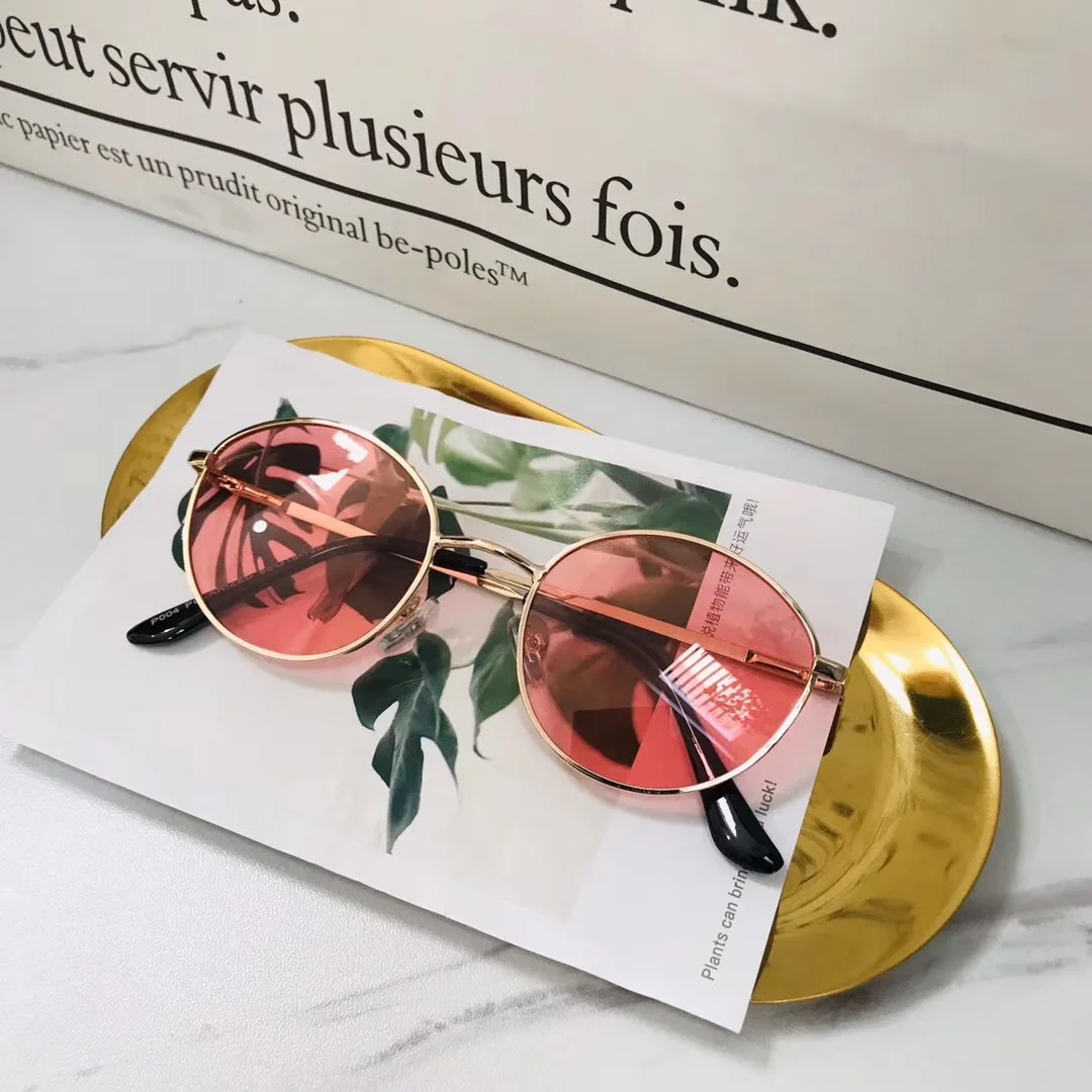 New Style Fashion Metal Frame UV400 Resin Children Polarized Kids Sunglasses