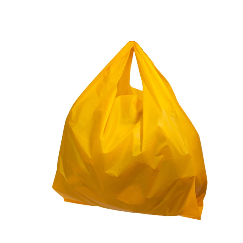 Eco Friendly Raw Material T-shirt Biodegradable Compo stable Shopping Bags GRS Recycled Plastic Bags