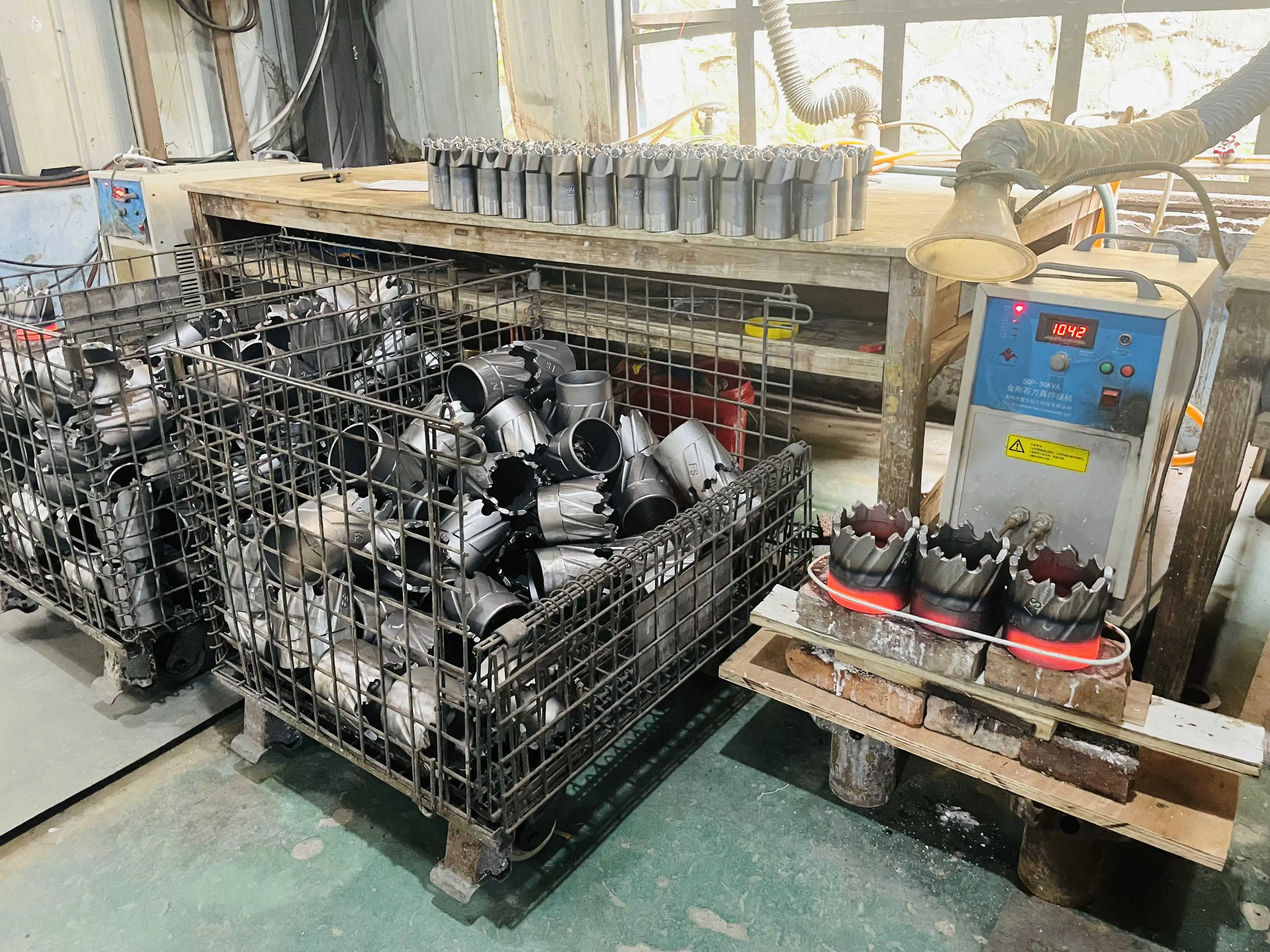 200# Six-Wing Reinforced Concave Coreless Drill Bit for Geothermic hole