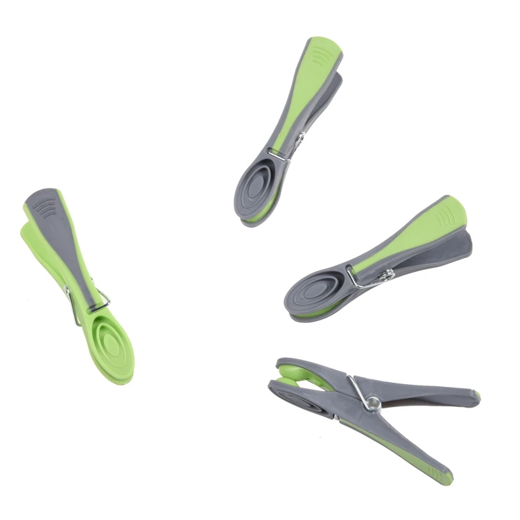 Горячие продажи лист форма пластиковые прищепки с Мягкой рукояткой