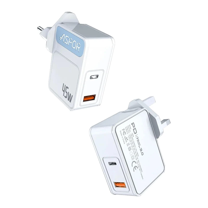 Pd+Qc Charger  Uk Pin Usb-C To Lightning Cable Usb Port Android Charger Handphone