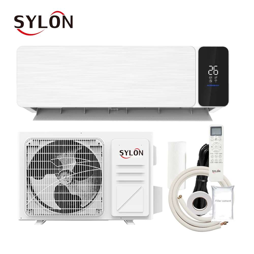 support custom color and badge wall split 9k 9000btu 0.75ton 1hp inverter package type air conditioning units for home