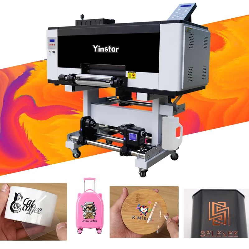 Henan Yindu mini cheap uv dtf sticker printer cup wraps printing machine a3 with laminator 3 xp600 head photoprint