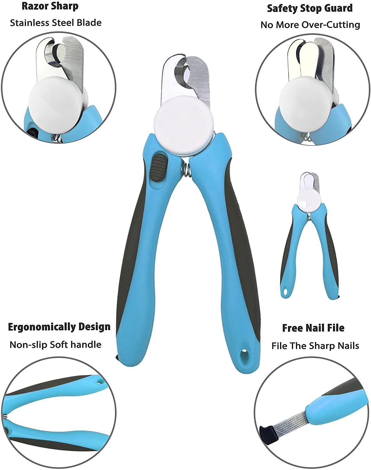 Amazon Hot Selling Pet Grooming Tool Dog Cat Nail Clippers And Trimmer Cheap Pet Nail Clipper