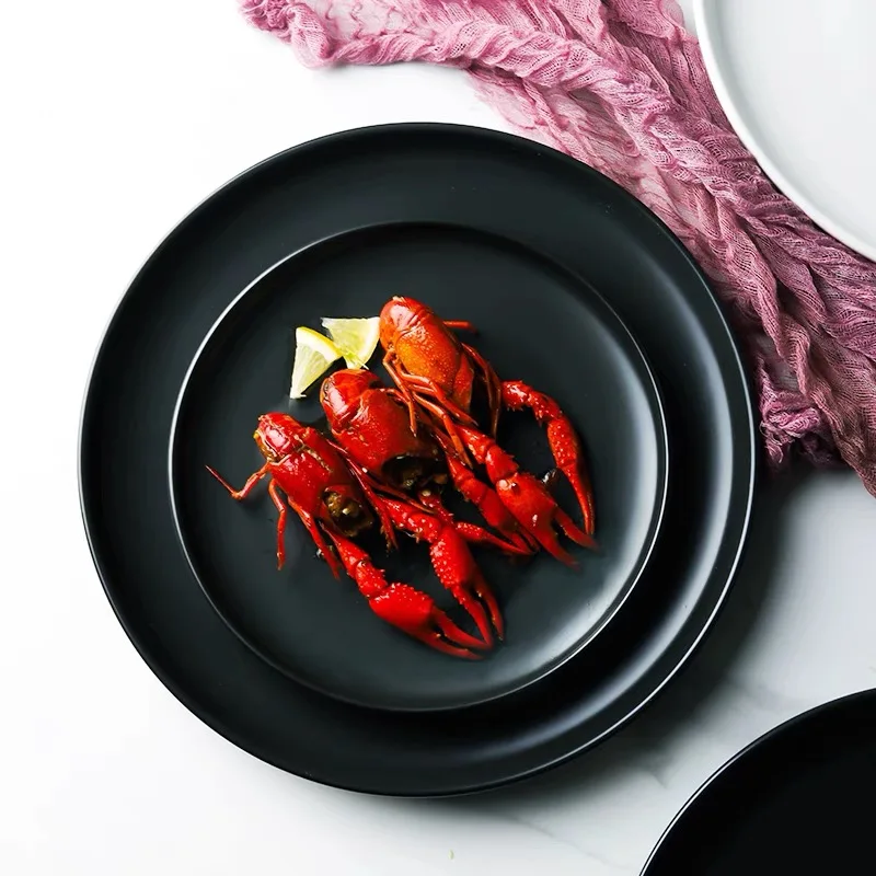 wholesale microwave oven safety custom logo matte glaze nordic porcelain party restaurant wedding plates for food