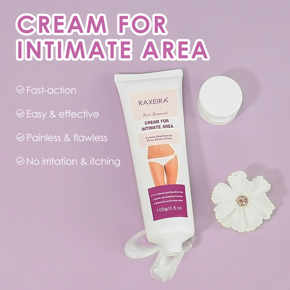 Private Label Sensitive Skin Hair Removal Cream Painless Remover Depilatory Cream Organic Hair Removal Cream For Women