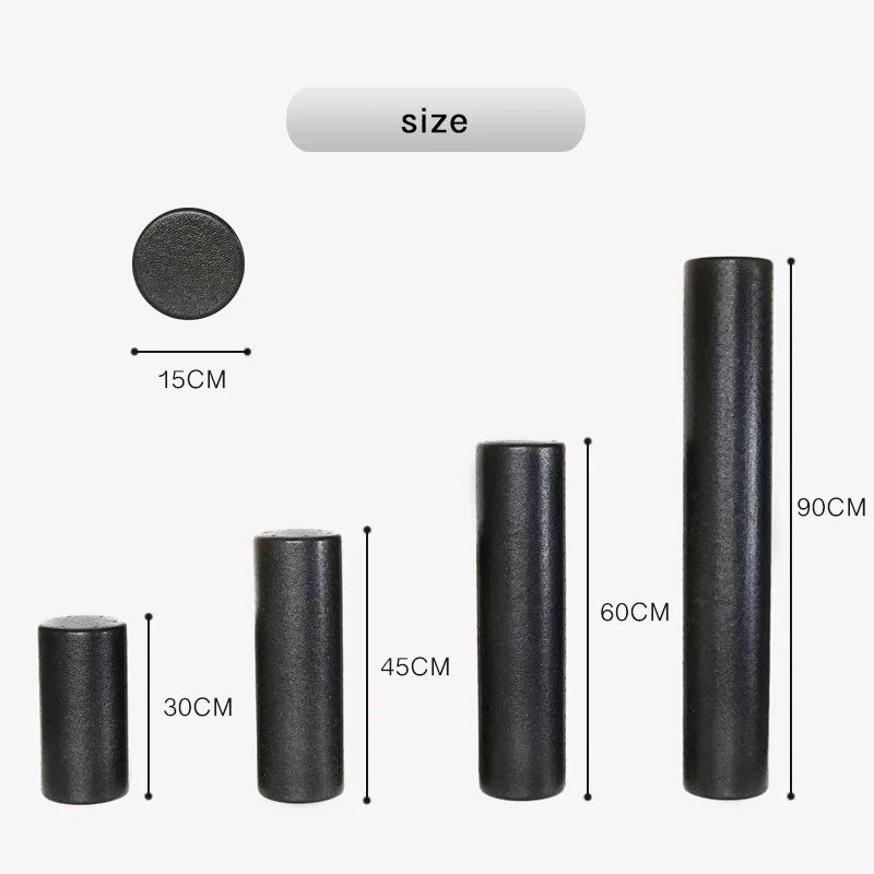 JY New Yoga Pilates EPP Solid Foam Roller Home Fitness 30/45/60/90cm Muscle Relax Massage Gym Foam Roller