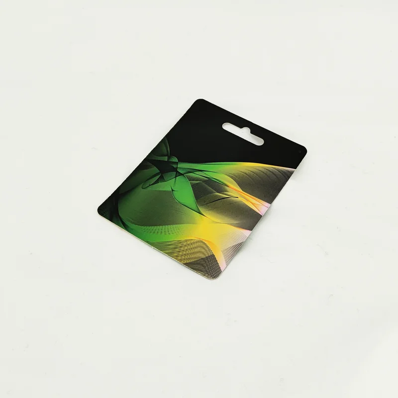 Customized Insert Cards Packaging Cardboard Paper Blister Hanging Display Header Card Sliding Blister Card