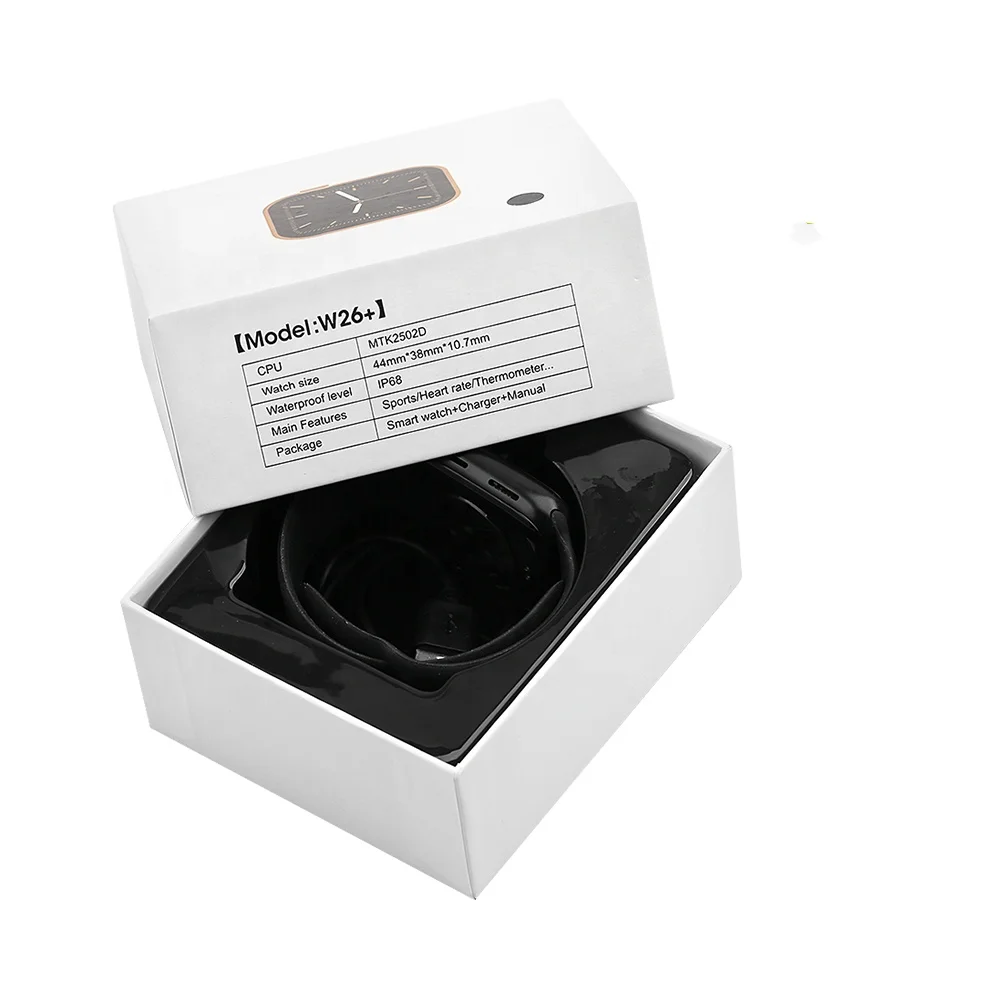 2021 New smartwatch W26 Reloj Inteligente series 6 wristband online  price iwo w26 plus pro smart watch w26+