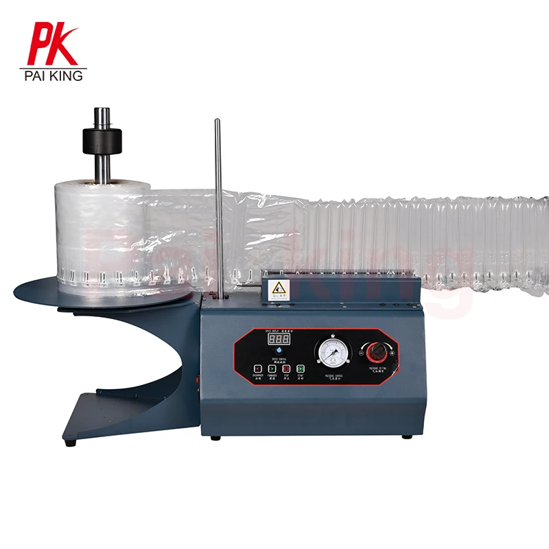 Cushion Wrap Packing Column Bag Filling Air Bubble Packaging Making Machine Air Column Roll Forming Inflator Machine