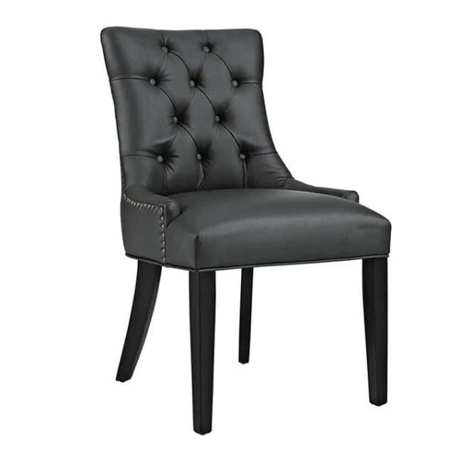 Other Restaurant Furniture Dining Room Wooden Legs Genuine Leather Chair DC-1153