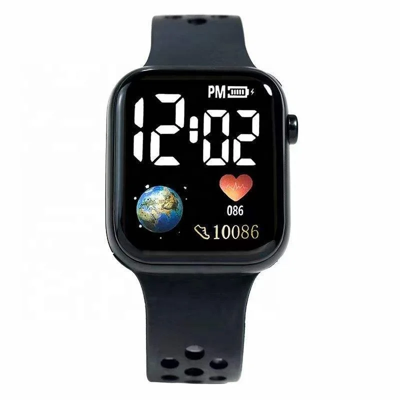 Newest Design ladies Leather watches Eiffel Tower watch header Hotting women wristwatch Silicone Led Electronic Watch for kids