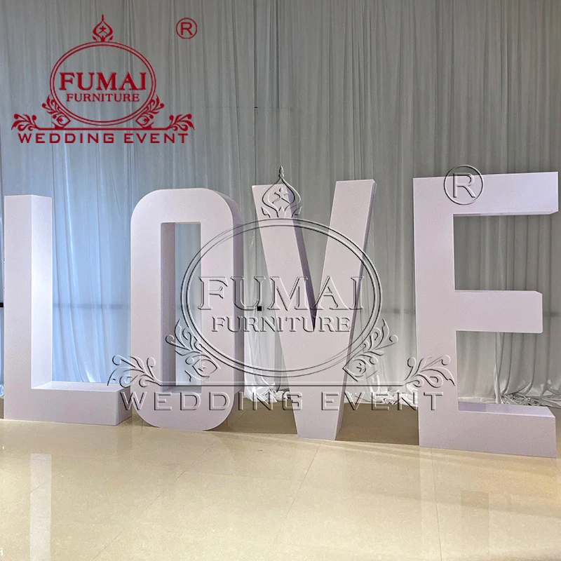 Letter Shape Size Wedding Decoration Love Stage Backdrop Stand For Event Stage
