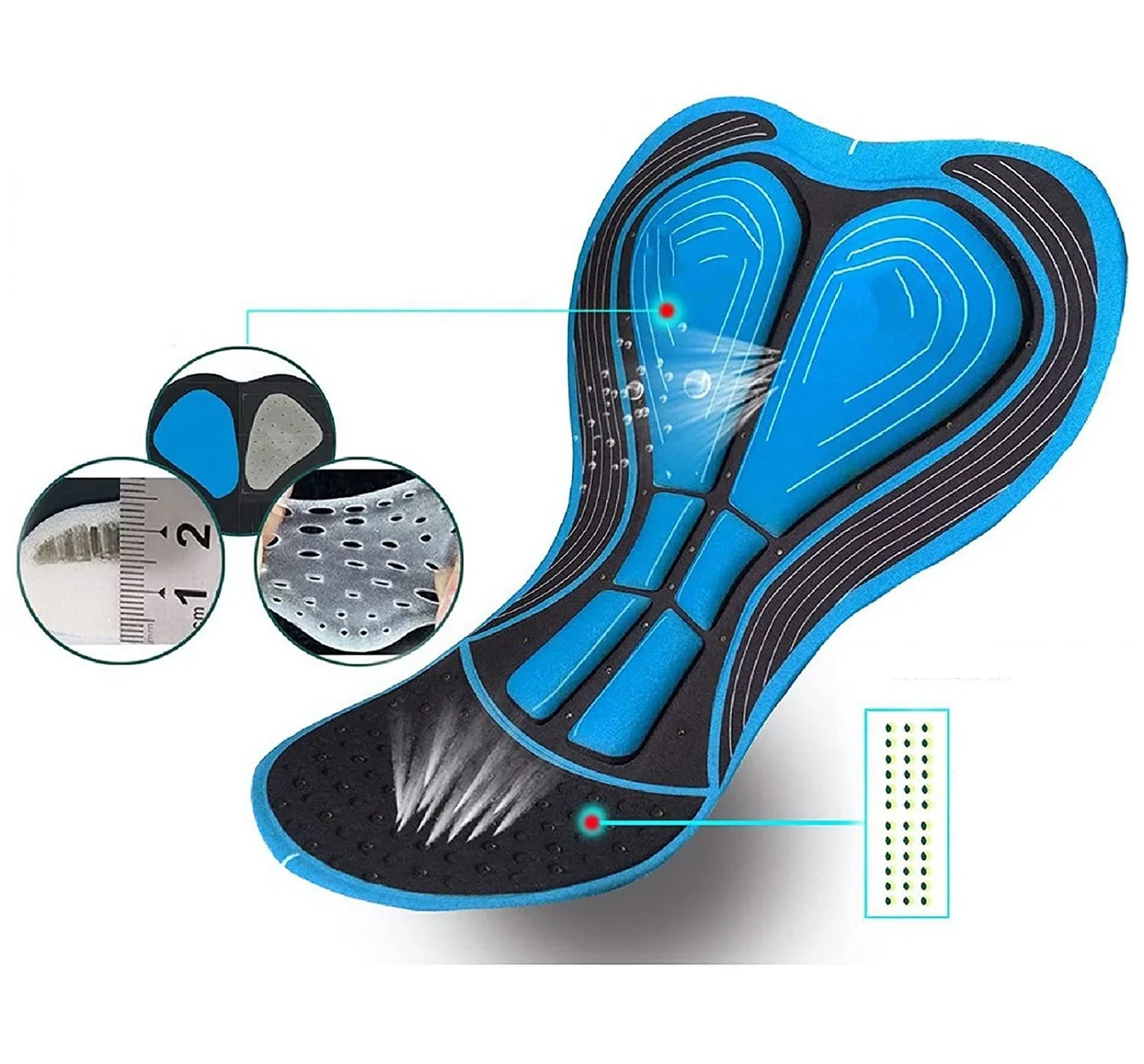 FREE SAMPLE Women Bike 3D foam pad Fashion Cycling foam pad Quick Dry Breathable Bike 3D foam pad