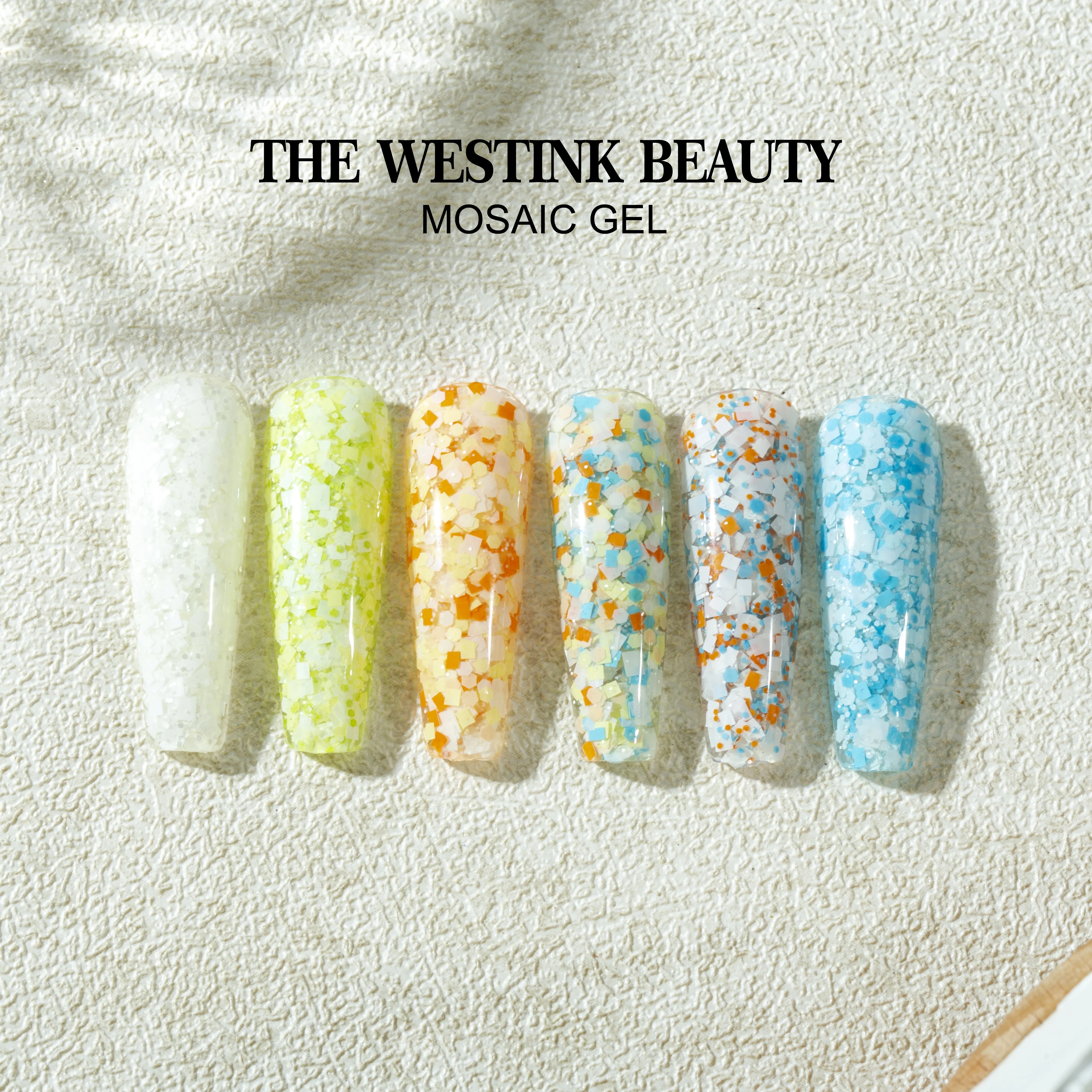 Free Sample Mosaic Gel 22 Colors Wholesale Flake Gel High Quality