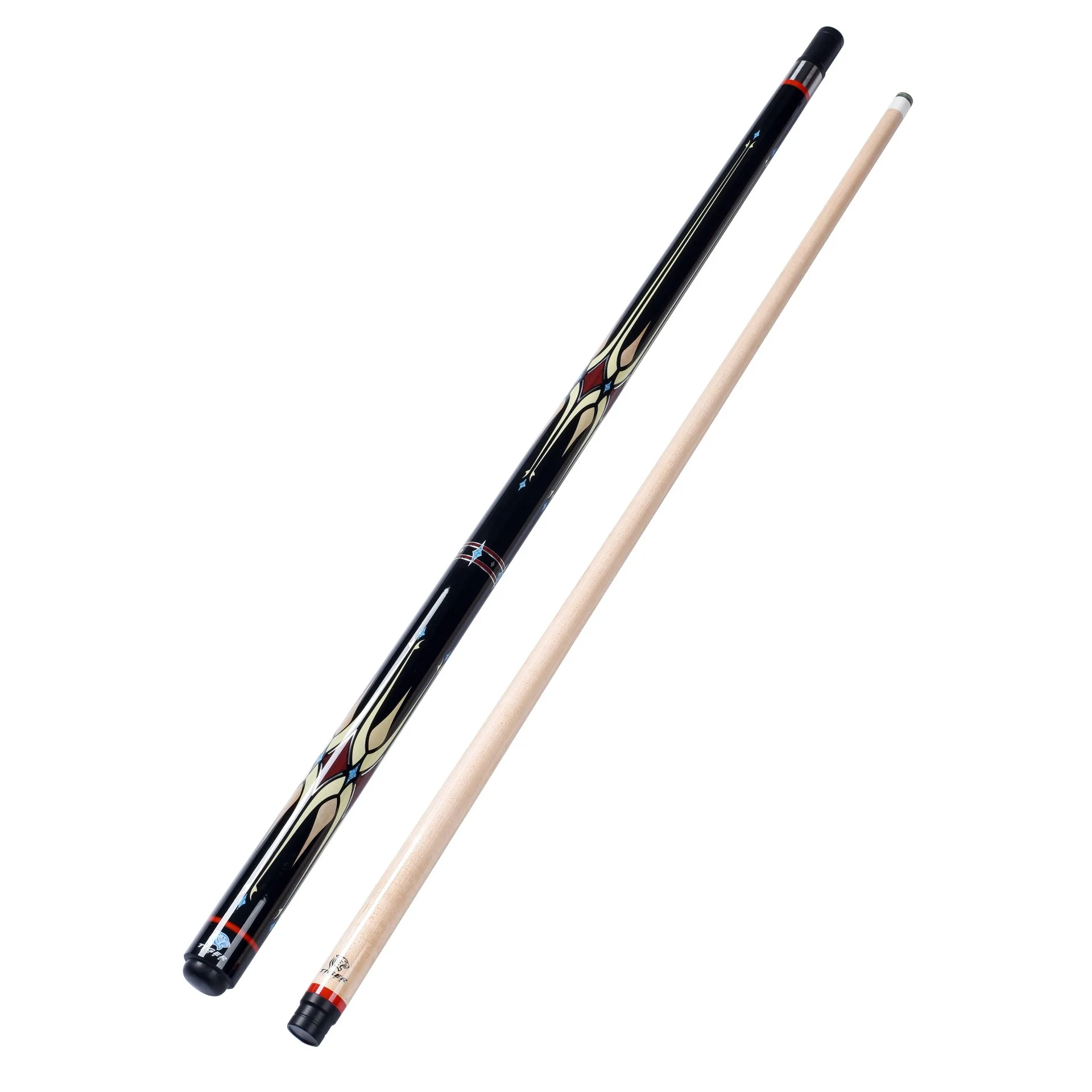 custom tip size 1pc snooker cue 3/4 joint handmade snooker cue