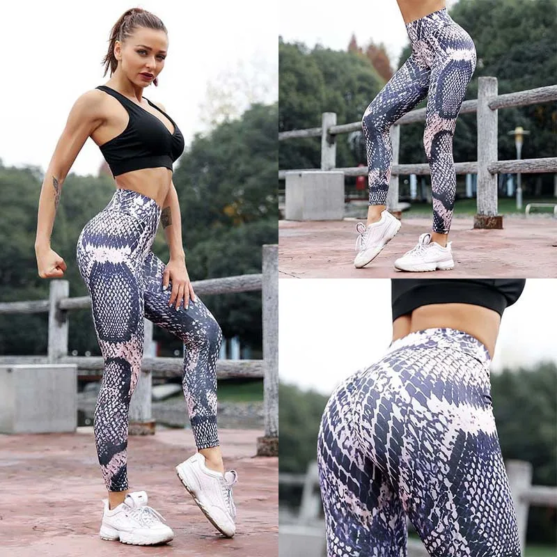 
Sublimation High Waist Custom Print Leggings Yoga Pants Seamless Scrunch Leggings 