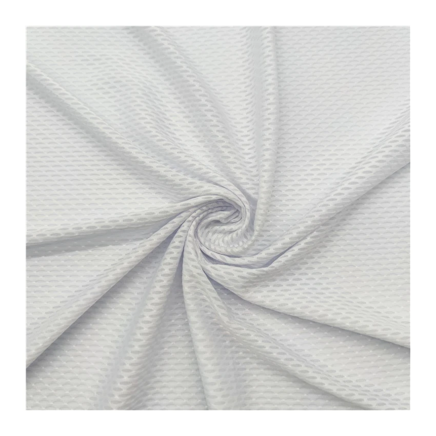 3D eyelet jacquard 4 Way Stretch Fabric Mesh 100Polyester fabric Plain Fabric
