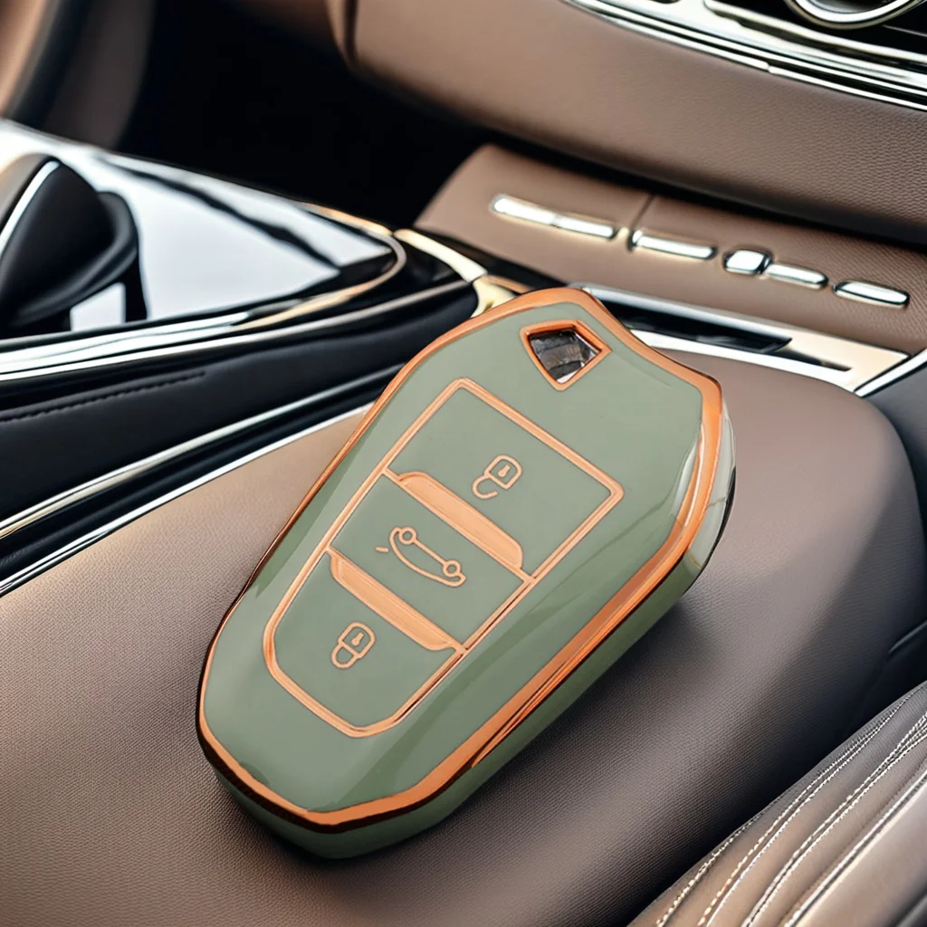 Роскошный автомобильный брелок для ключей чехол Peuot 4008 5008 308 защитный TPU держатель аксессуар