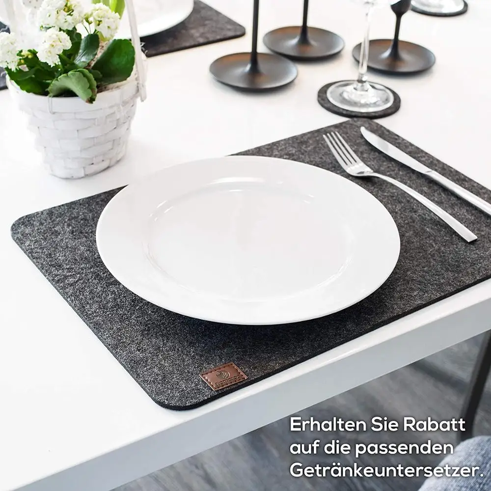 Factory Price Durable Felt Table Place Mat for Dinnerware