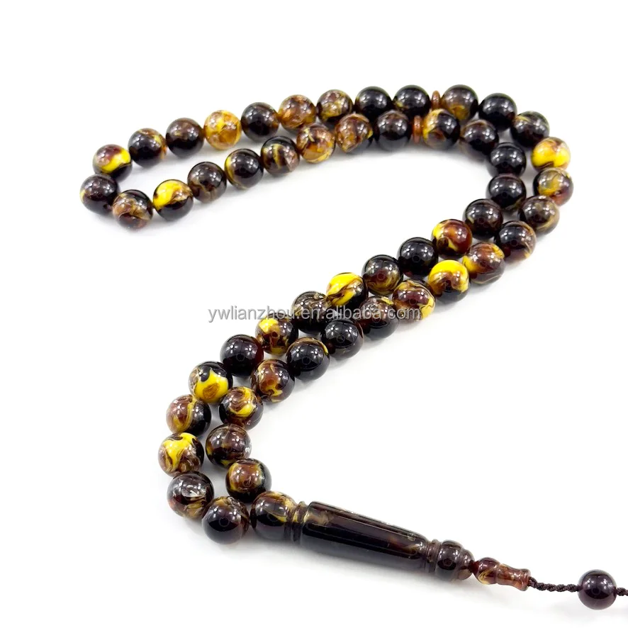 Высокое качество 51 шт. исламские четки бусины Tasbih ожерелье и Subhah Tesbih модный мусульманский молитвенный браслет и браслет подарок