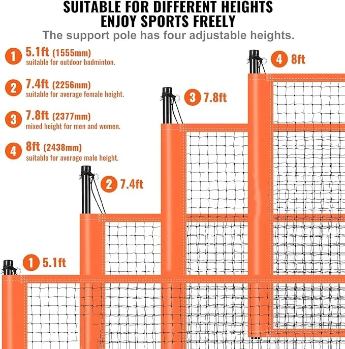 BM04B Competitive Price Badminton Set With Net, Badminton Net Pole, Badminton Net Factory In China