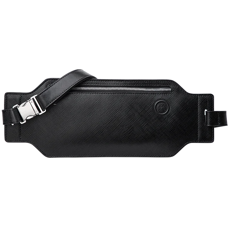 Genuine Leather Outdoor Men Male Fanny Pack Custom Waist Bag Money Phone Belt  Bag  Fashion Waist Bag