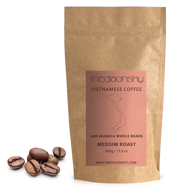 
Mediaonsky Cafe 500g Finest Single Origin Vietnamese Coffee Roasted Coffee Beans Arabica 