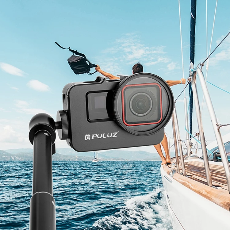 Оптовая продажа дешевая рама для адаптера Insta360 Ace Pro / PULUZ с металлическим каркасом УФ-фильтром 52 мм и кольцом