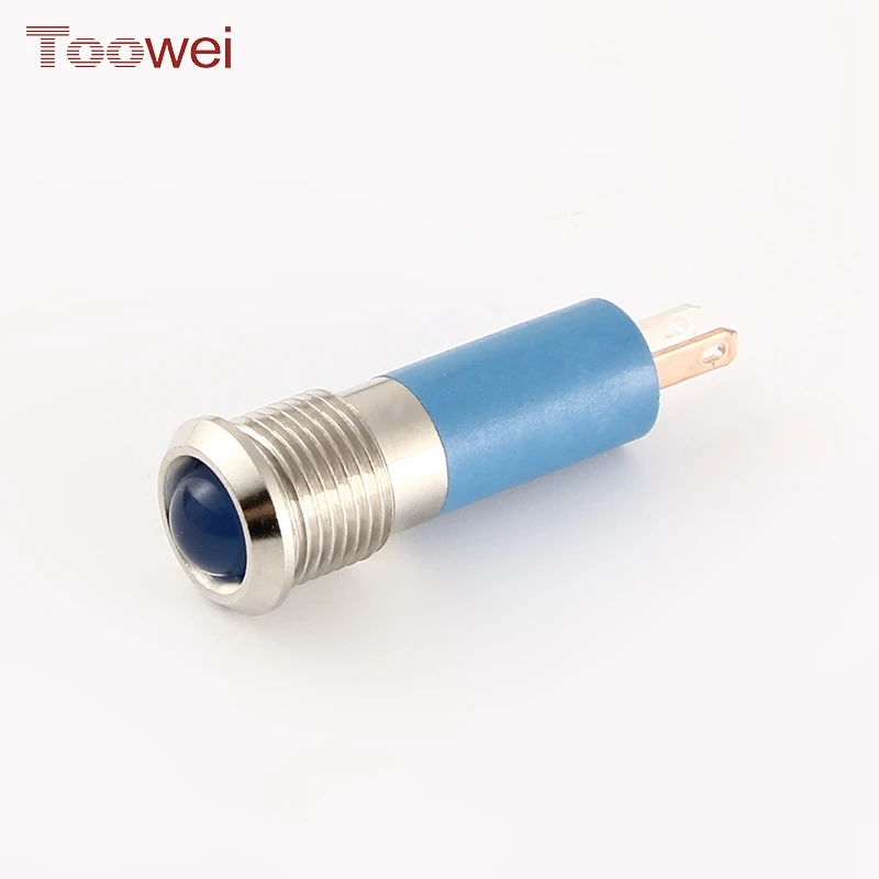 blue machine equipment car indicator led side light for vehicles 8mm ip67 waterproof