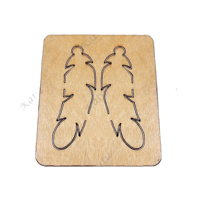
Feather earrings cutting dies die cut Suitable for common die cutting machines on the marke 