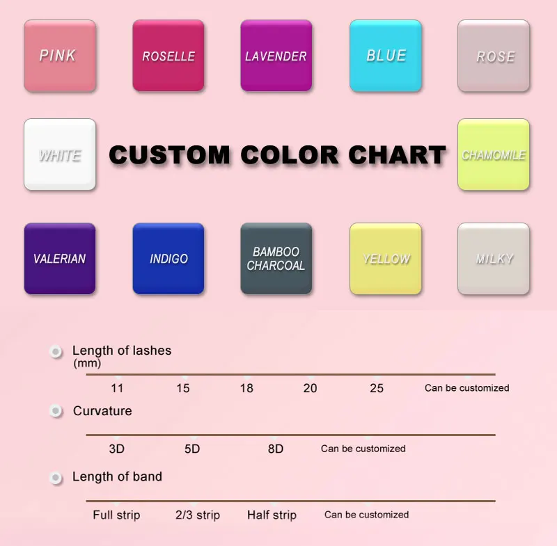 New Style Color Strip Lashes And Unique Custom Packaging Box Products China False Eyelashes Colorful