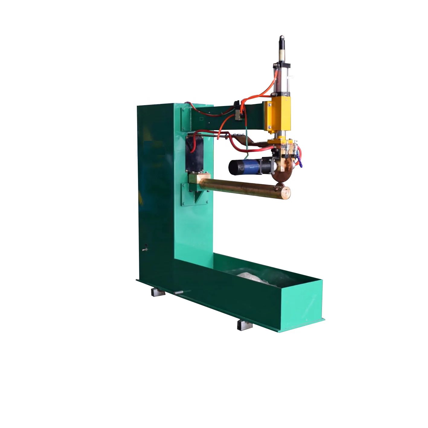 Easy operate roller welding closer machine with round duct seam welding machine