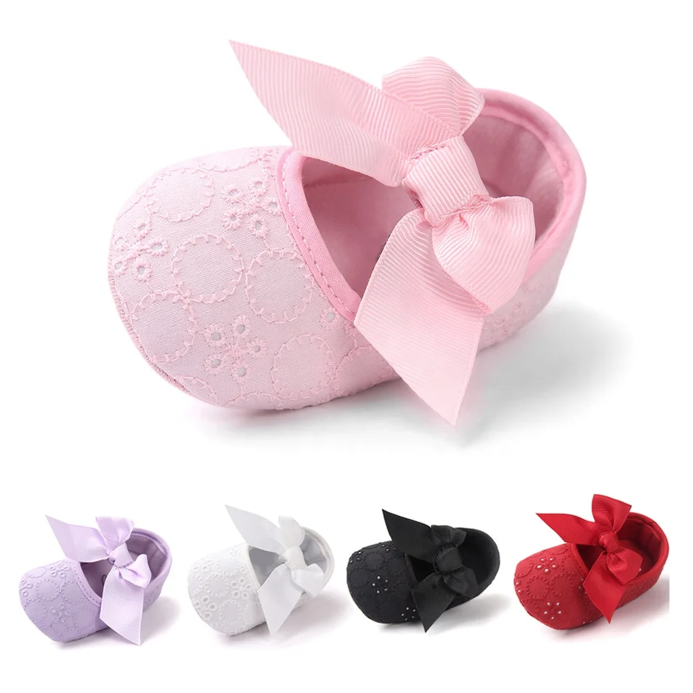 
Cotton Baby Booties With Gripper Soles Soft Sole Stay-on Baby Shoes 