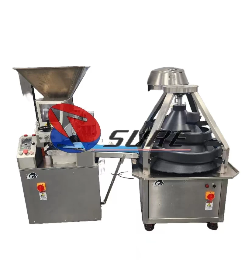 High quality Continuous Ball rounder forming machine Dough roller machine Pizza dough roller