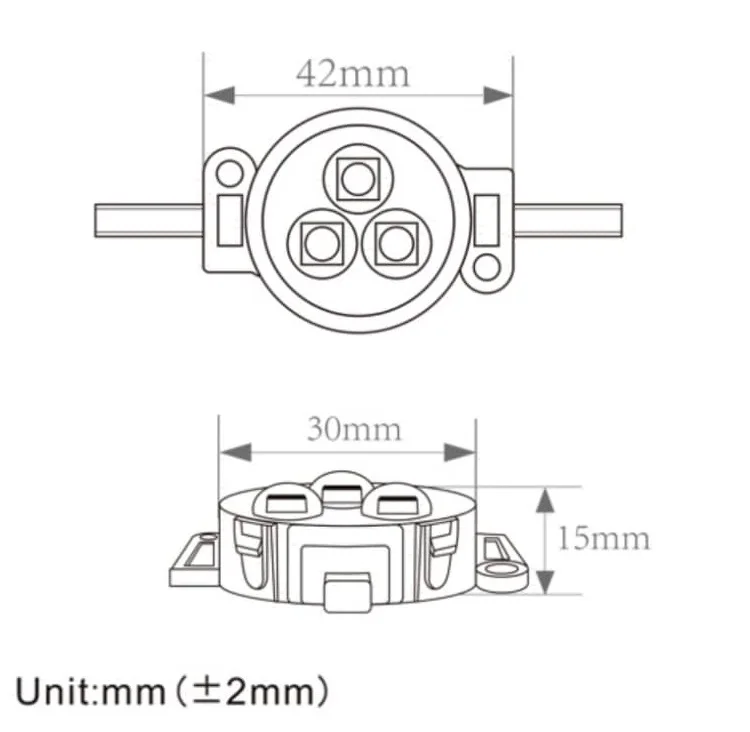 SHIJI WS2811 UCS2904 Permanent Christmas Lights 30mm DMX RGB Ip67 Outdoor Waterproof Led Pixel Point Light