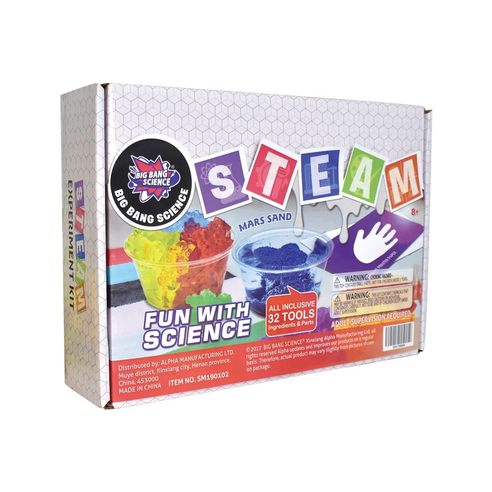 crystal glass fabric cheap fun color magic science kit