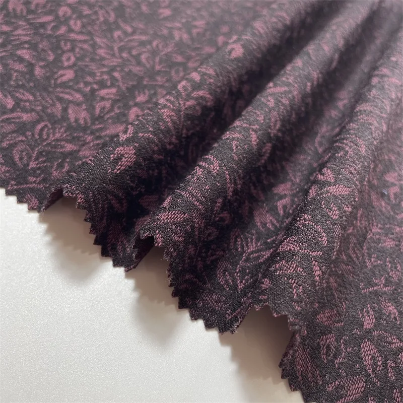 Sunplustex 2022 new manufacture dyeing solid stretch woven fabric viscose nylon spandex jacquard bengaline for leggings pants