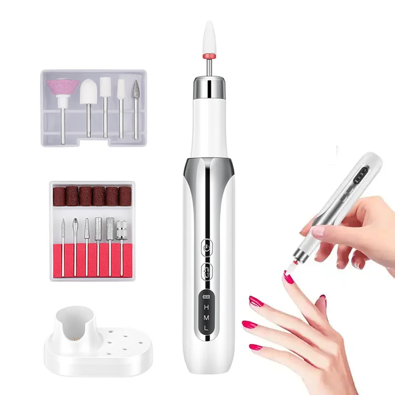 Professional Finger Toe Nail Care Electric Mini Nail Drill Machine Manicure Pedicure Kit for Acrylic Nails Gel Polishing