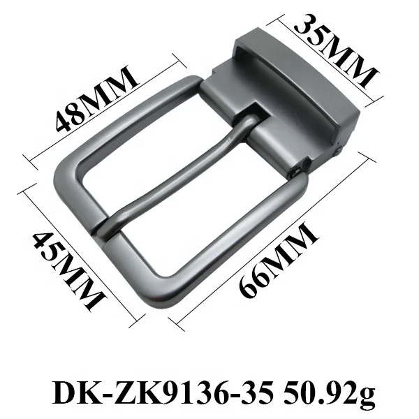 Zamak Clip Type Replaceable Presentation Metal Pin Belt  With Teeth for Men Genuine Leather Belts