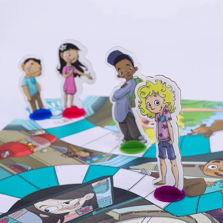 Custom logo design printing paper table toys risk/chess/educational/business/drinking/ board game with box