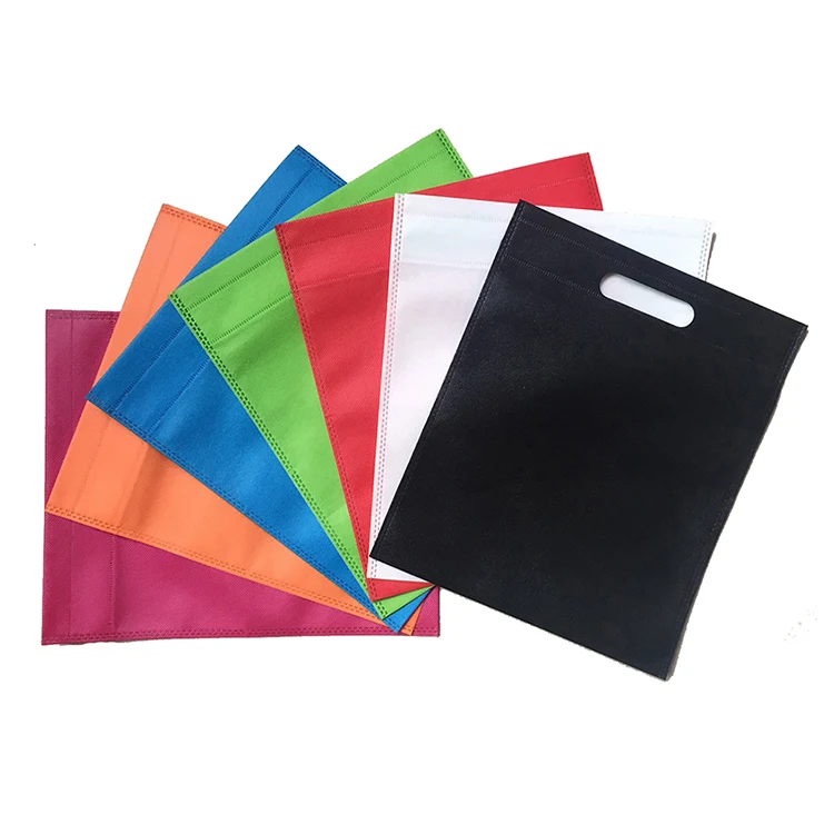 Custom Logo Design Printed Color Size polypropylene TNT tote non woven die cut bag