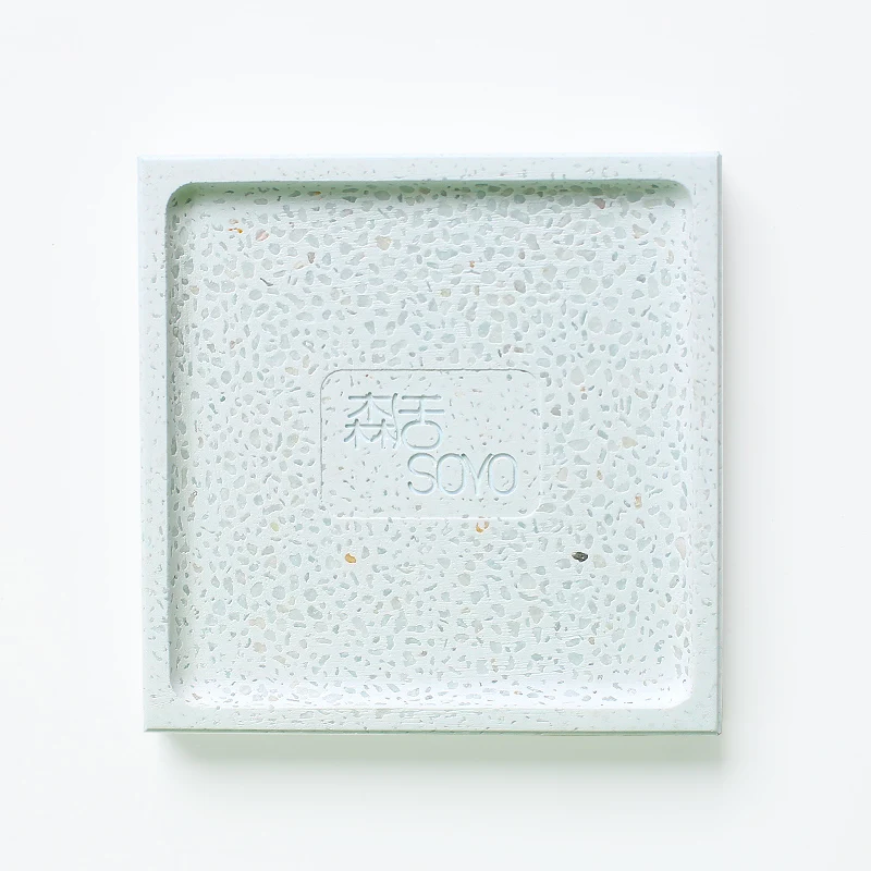 Fast Dry Water Absorption Mildewproof Eco-friendly Bathroom Cobblestone Diatomite Soap Holder Soap Dish