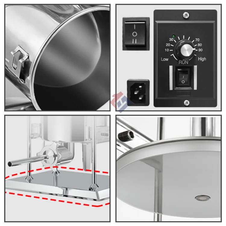 Hydraulic automatic vacuum sausage filler stuffer machine filling sausage