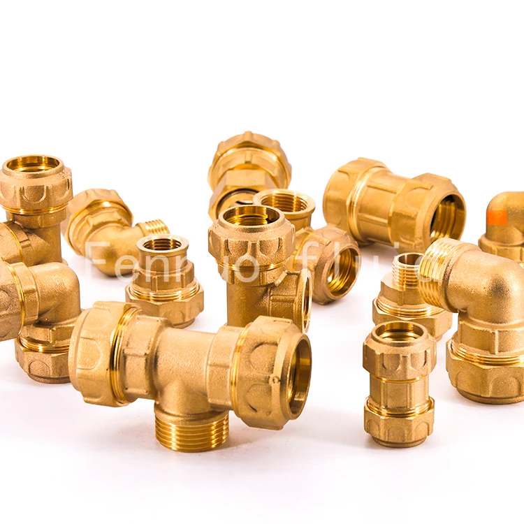 OEM&ODM  Customized Pipe brass forged PE Compression Fitting PPR Compression fitting