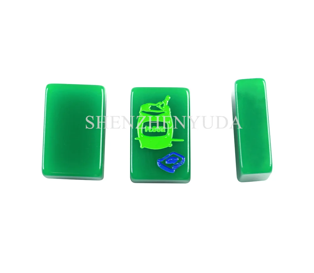 Light Blue SINGAPOREAN MAHJONG TILES custom American Mah jong Tiles Set with Your Design