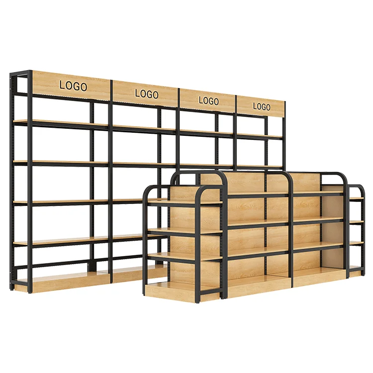 Wholesale Wood Book Store Display Stand Rack Stationery Shop Furniture Design Showcase