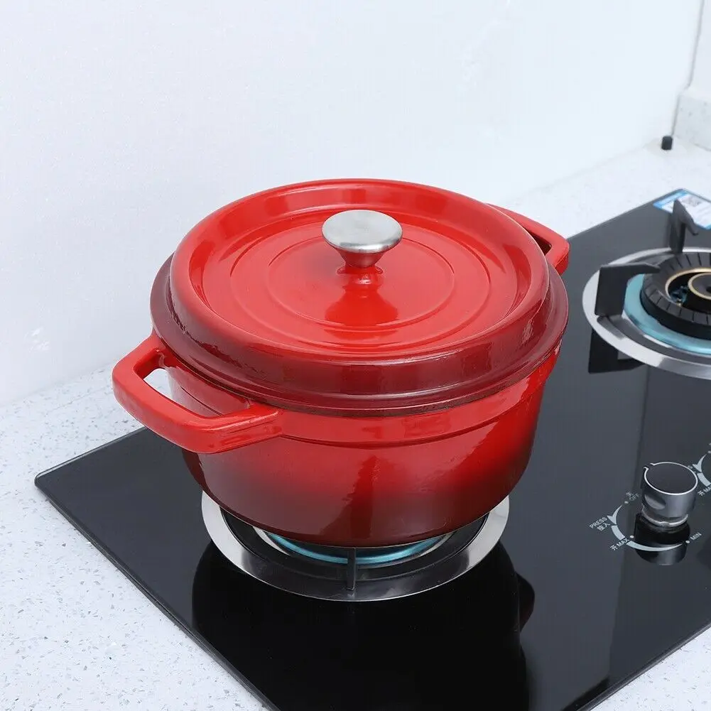High-quality Cookware Manufacturers New Style Enamel Casserole 18cm Round Non-Stick Pot Cast Iron Dutch Oven for Toaster Oven