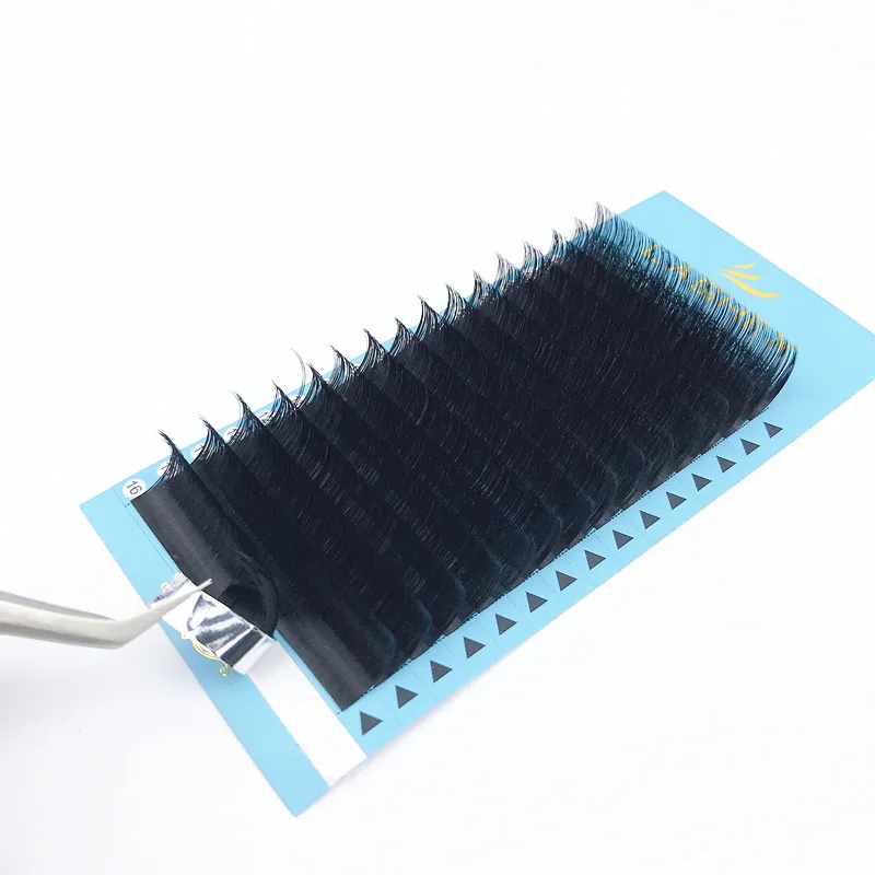 Lashex Cashmere Lash Extensions Tray 02 0.03 0.05 Premium Matte Black Volume Lash Trays Wholesale 8 25 Eyelash Extension Supplie